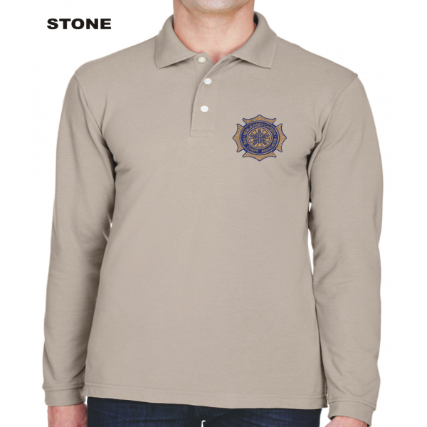 Harriton 5.6 oz. Easy Blend Long-Sleeve Polo